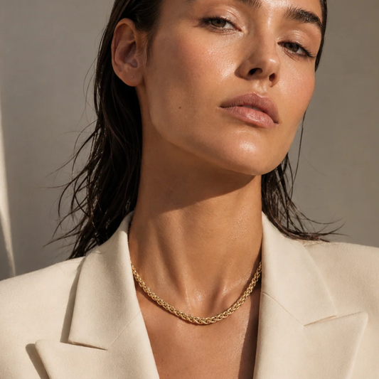 ROMY WHEAT CHAIN CHOKER