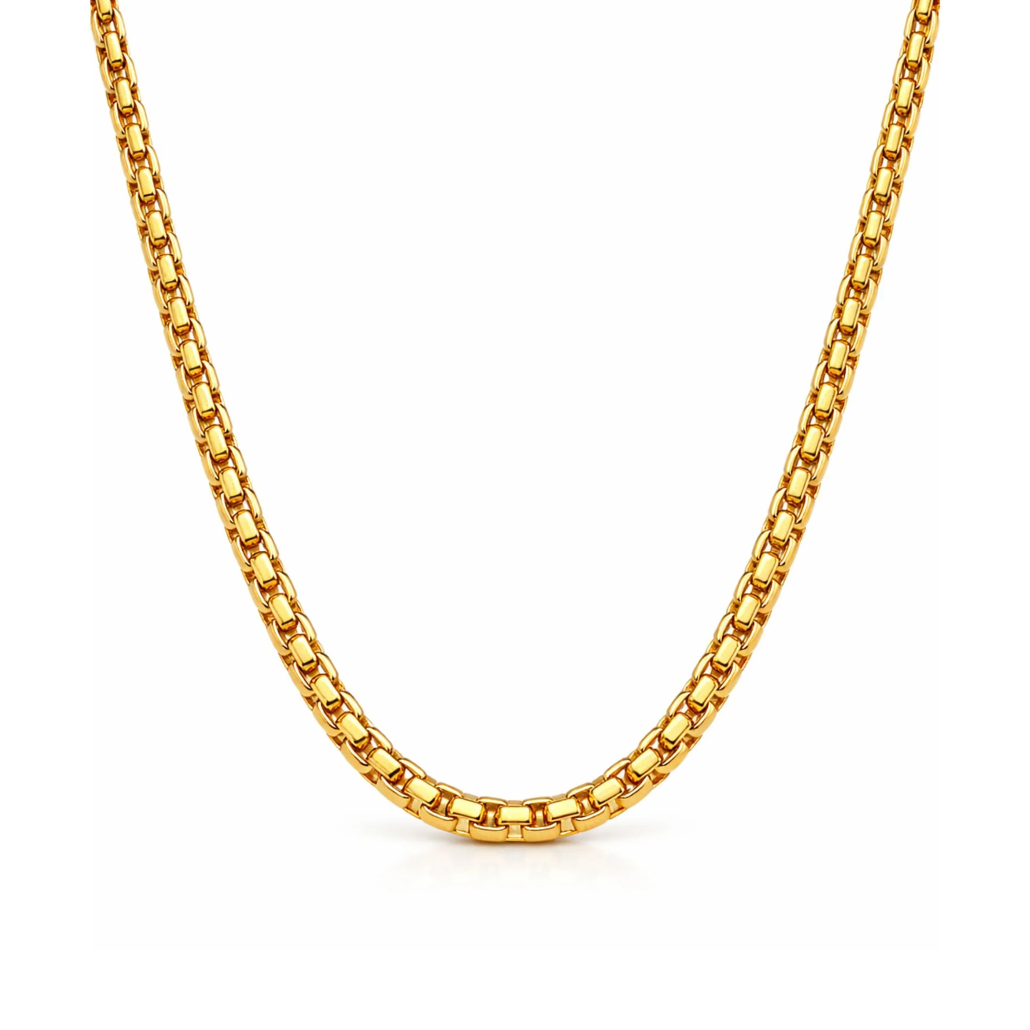 SLYVIE ROUND BOX CHAIN NECKLACE