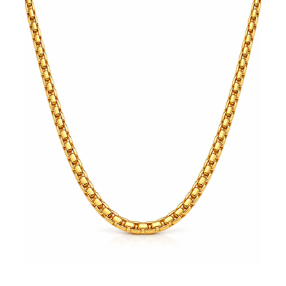 SLYVIE ROUND BOX CHAIN NECKLACE