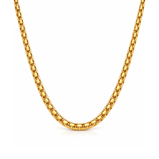 SLYVIE ROUND BOX CHAIN NECKLACE