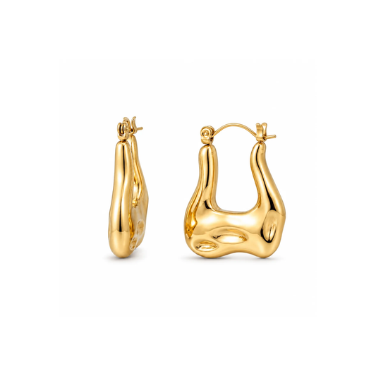 CARINA SCULPTURAL MINI HOOP