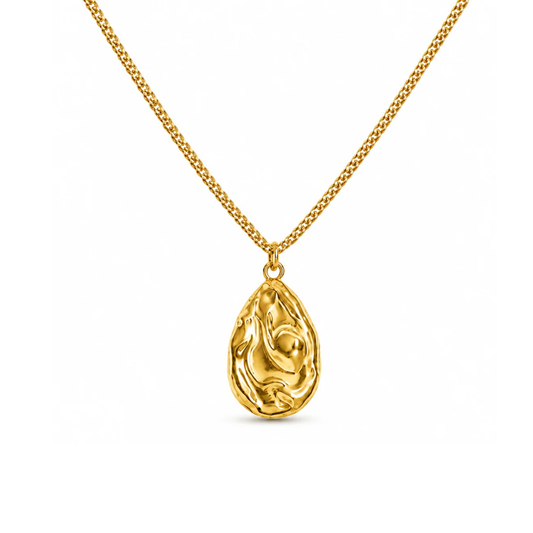 VIVIENNE MOLTEN TEARDROP NECKLACE