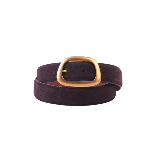 SUEDE BELT CHOCOLATE