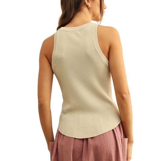 CLASSIC RIBBED TANK CREAM