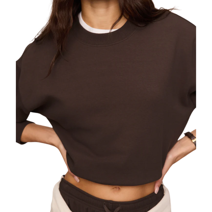 COMEBACK SWEATSHIRT DARK CHOCOLATE