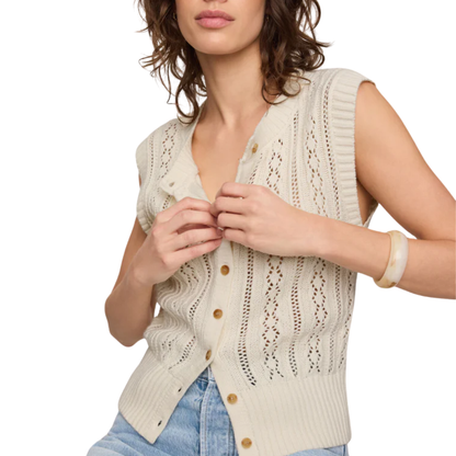 CABOT SWEATER VEST SANDSTONE