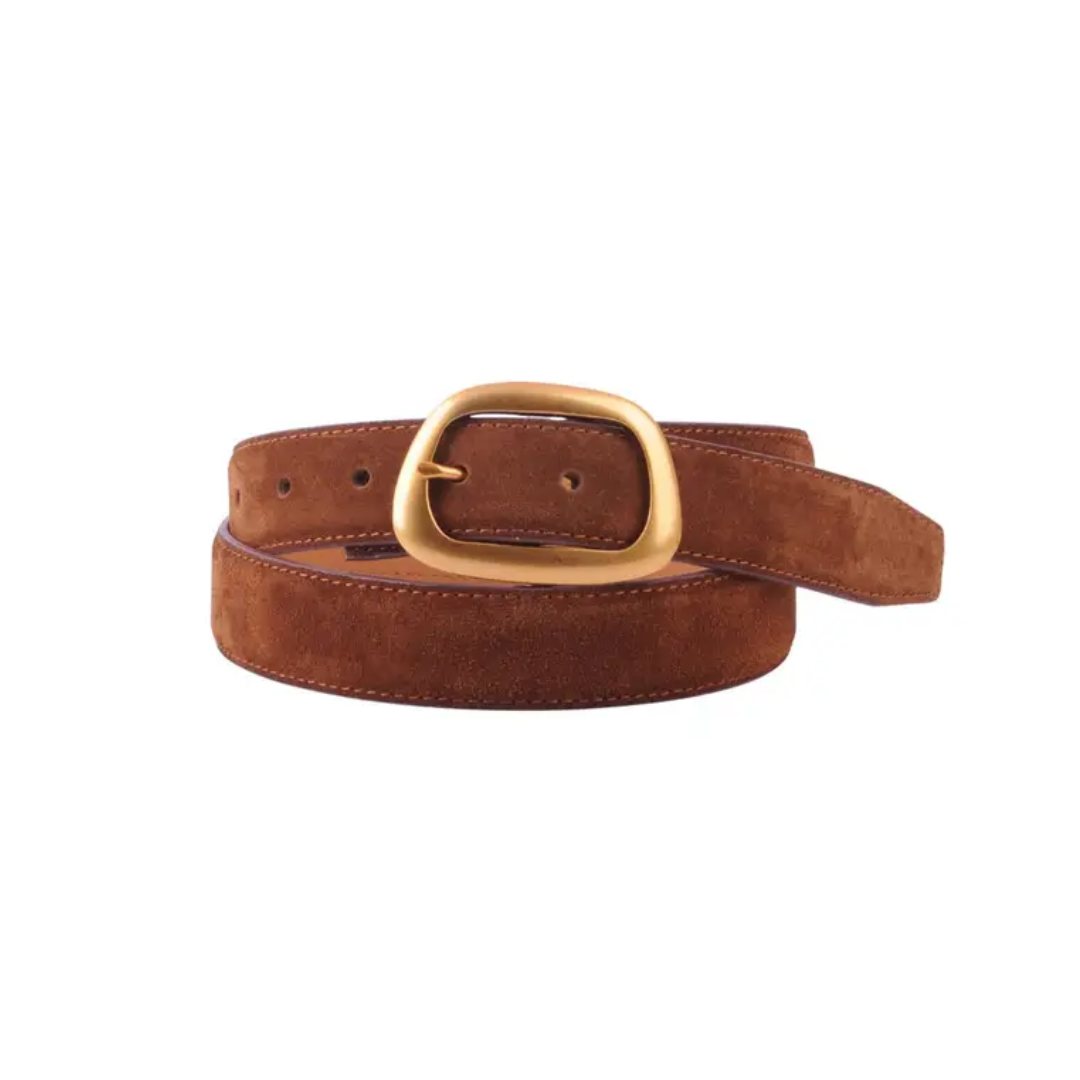 SUEDE BELT CARAMEL