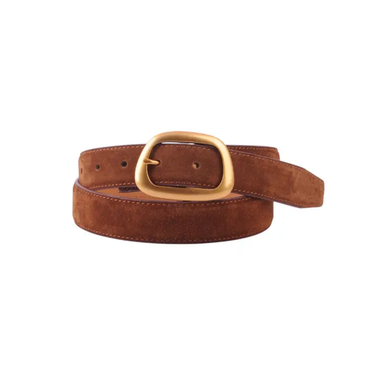 SUEDE BELT CARAMEL