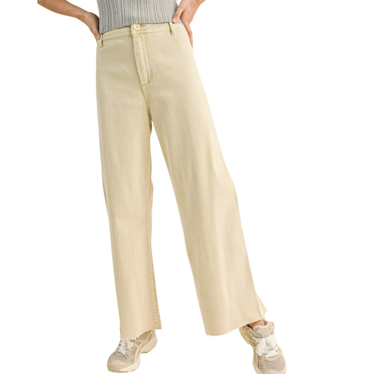 JOSIE WIDE LEG PANT BEIGE
