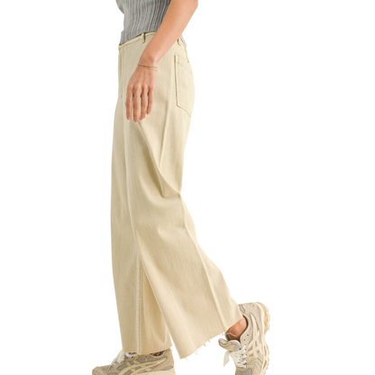 JOSIE WIDE LEG PANT BEIGE