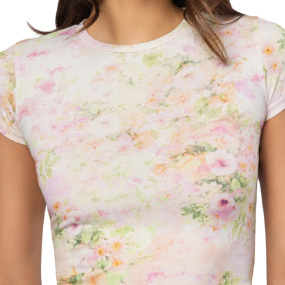 EVA FLORAL TOP ROSE CLOUD