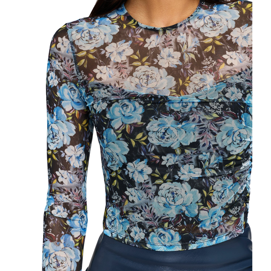 VIVI FLORAL MESH TOP PEONY