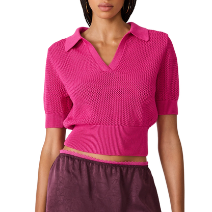 LARK SWEATER TOP PINK VIOLET