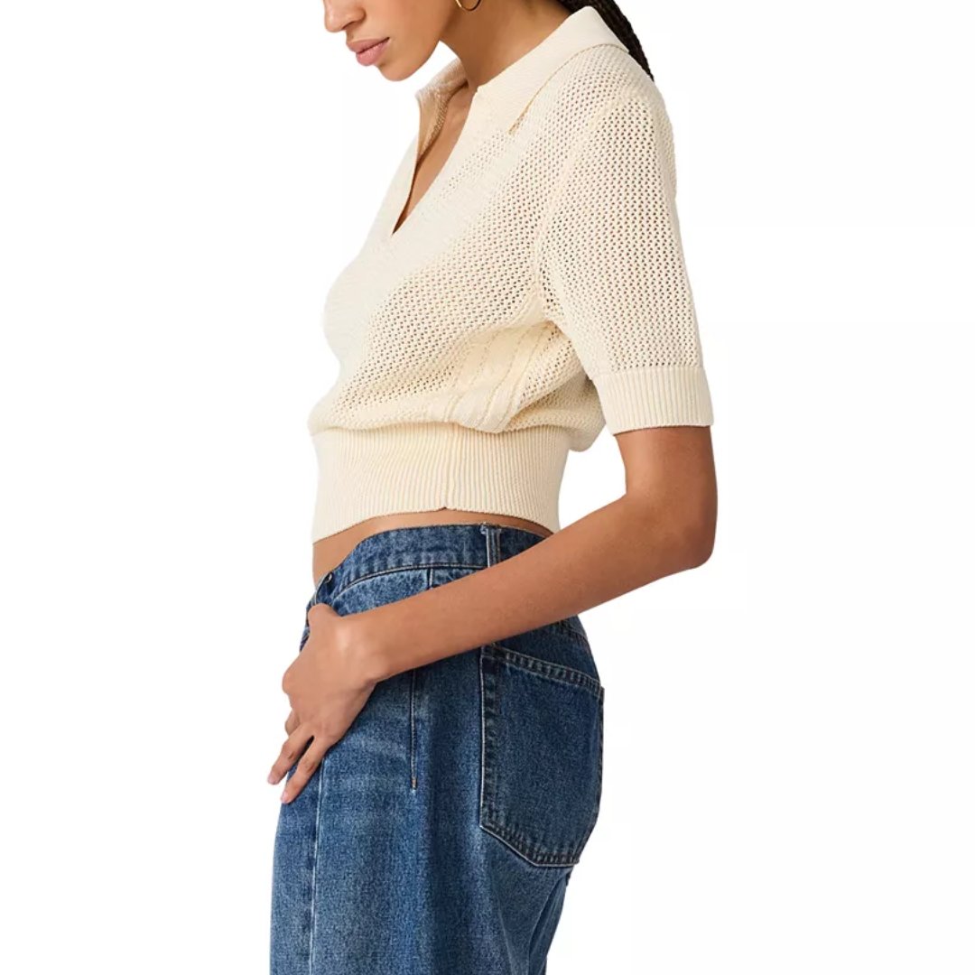 LARK SWEATER TOP CREAM