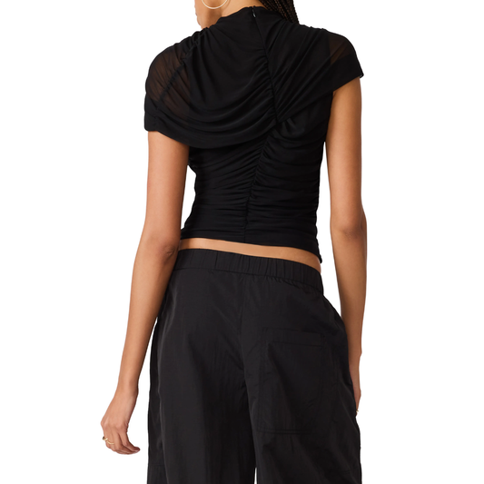 KERRY MESH TOP BLACK
