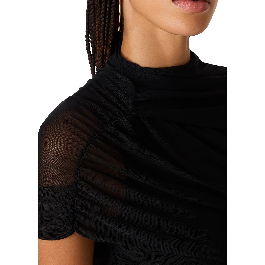 KERRY MESH TOP BLACK