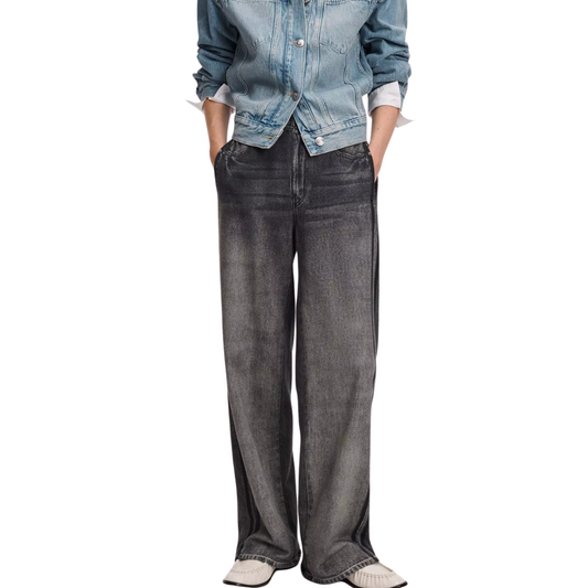 MIRAMAR TERRY WIDE TRACK PANT WASHED BLACK