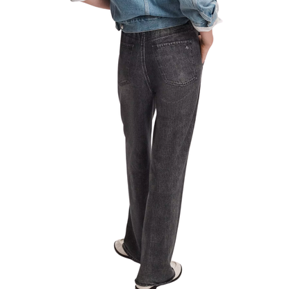 MIRAMAR TERRY WIDE TRACK PANT WASHED BLACK