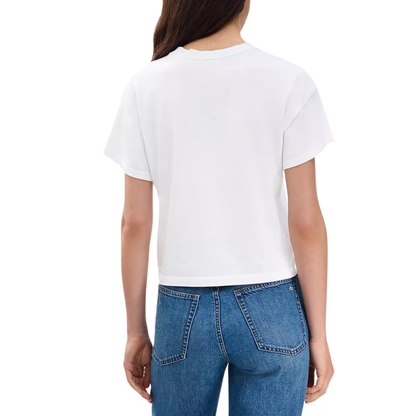 KELLY BOXY JERSEY TEE WHITE