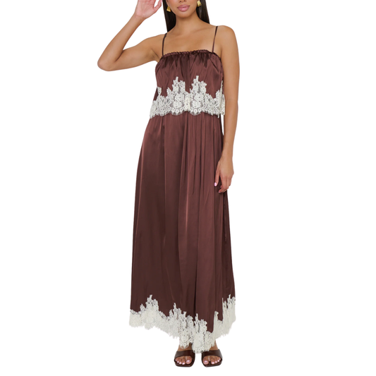 EMMYLOU MAXI DRESS CHOCOLATE