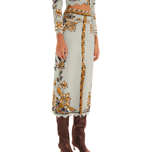 STAINED GLASS KNIT SKIRT