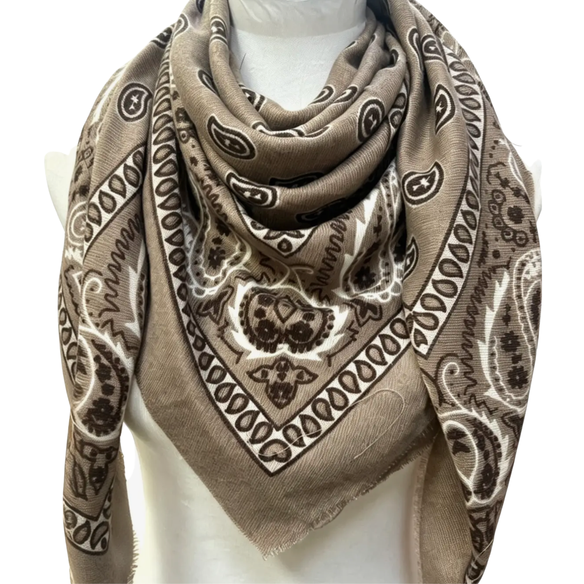 JULIETTE BANDANA SCARF TAUPE