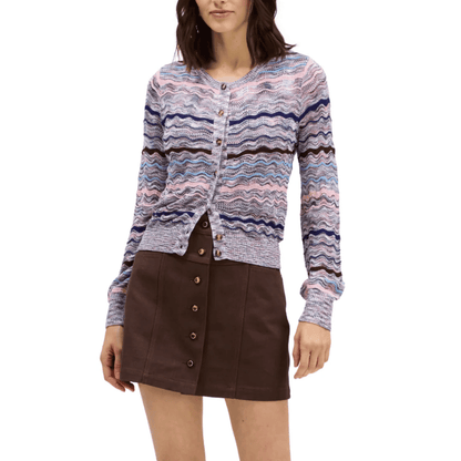 MILLER CARDIGAN BLUE/PINK