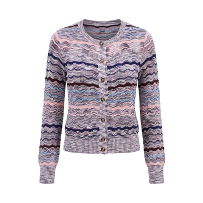 MILLER CARDIGAN BLUE/PINK