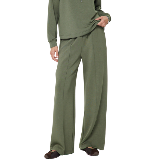 WIDE LEG DRAWSTRING SWEATPANT OLIVE