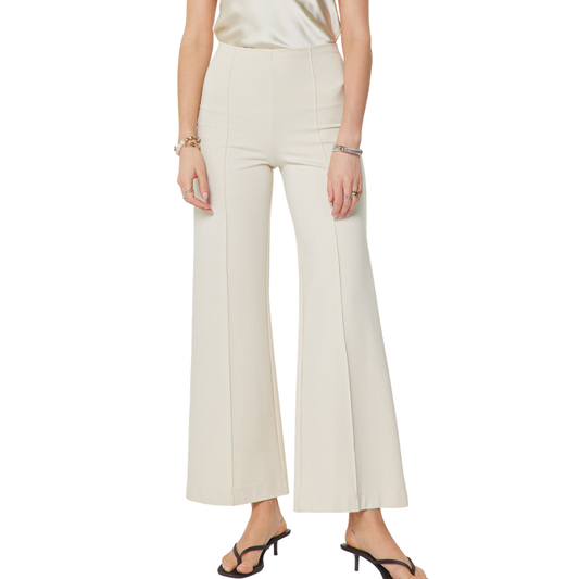 PONTE PINTUCK WIDE LEG PANT CLAY