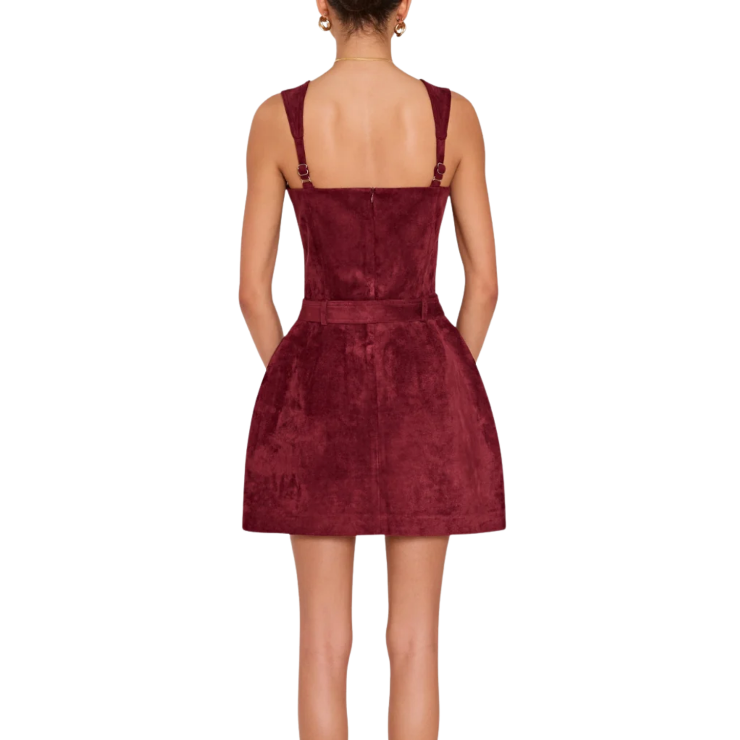BETHANY SKORT ROMPER BURGUNDY