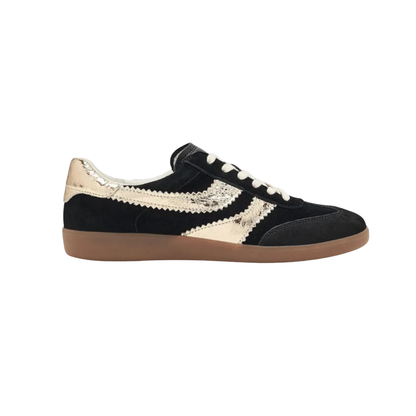 MERIT SNEAKER BLACK/GOLD SUEDE
