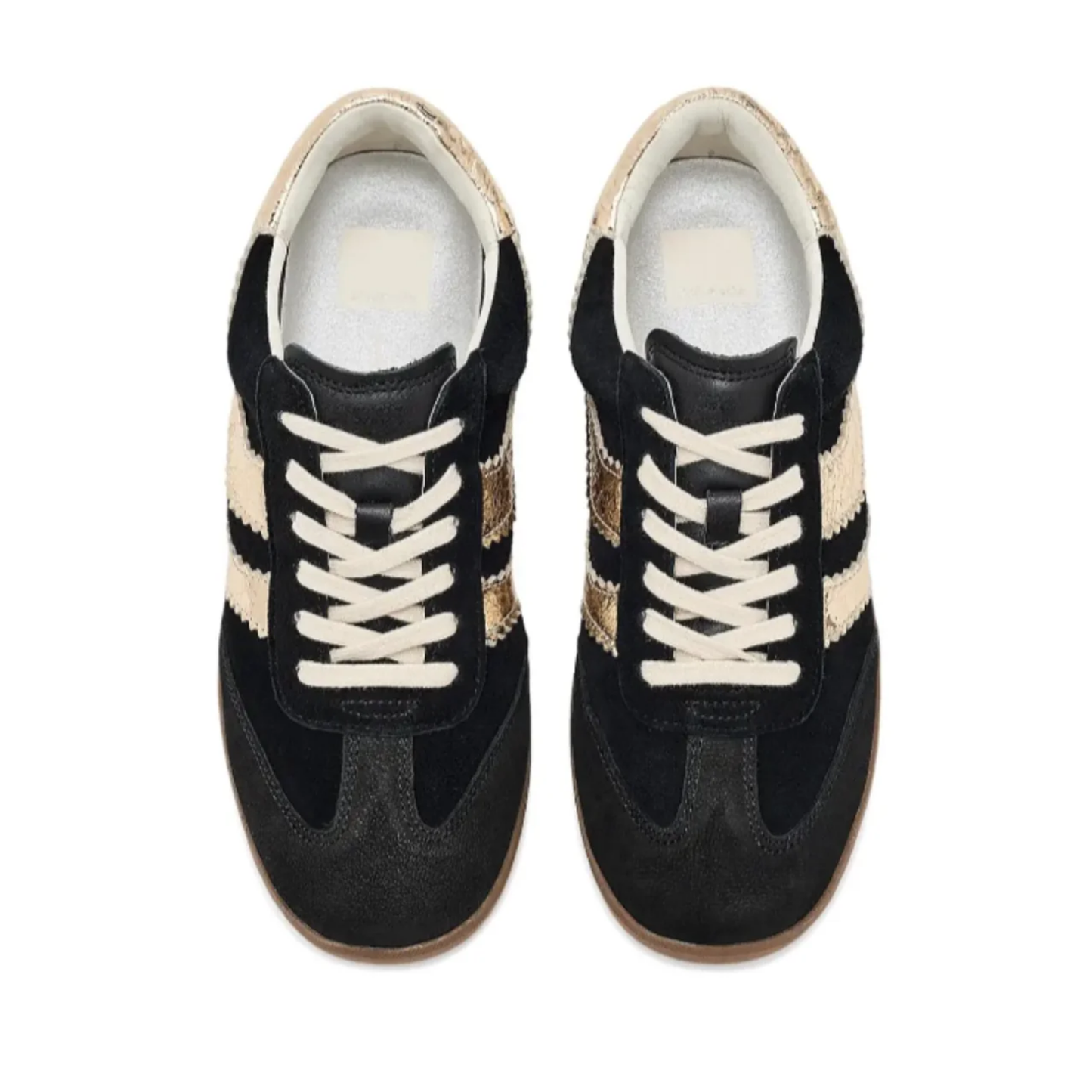MERIT SNEAKER BLACK/GOLD SUEDE