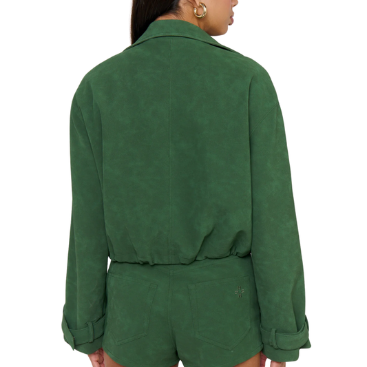 VENTURA JACKET GREEN SUEDE