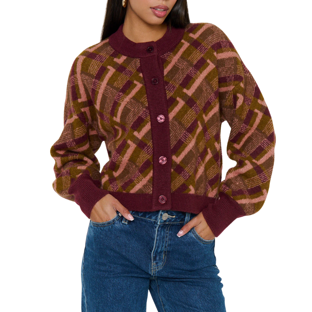 HOLLAND CARDIGAN PLAID