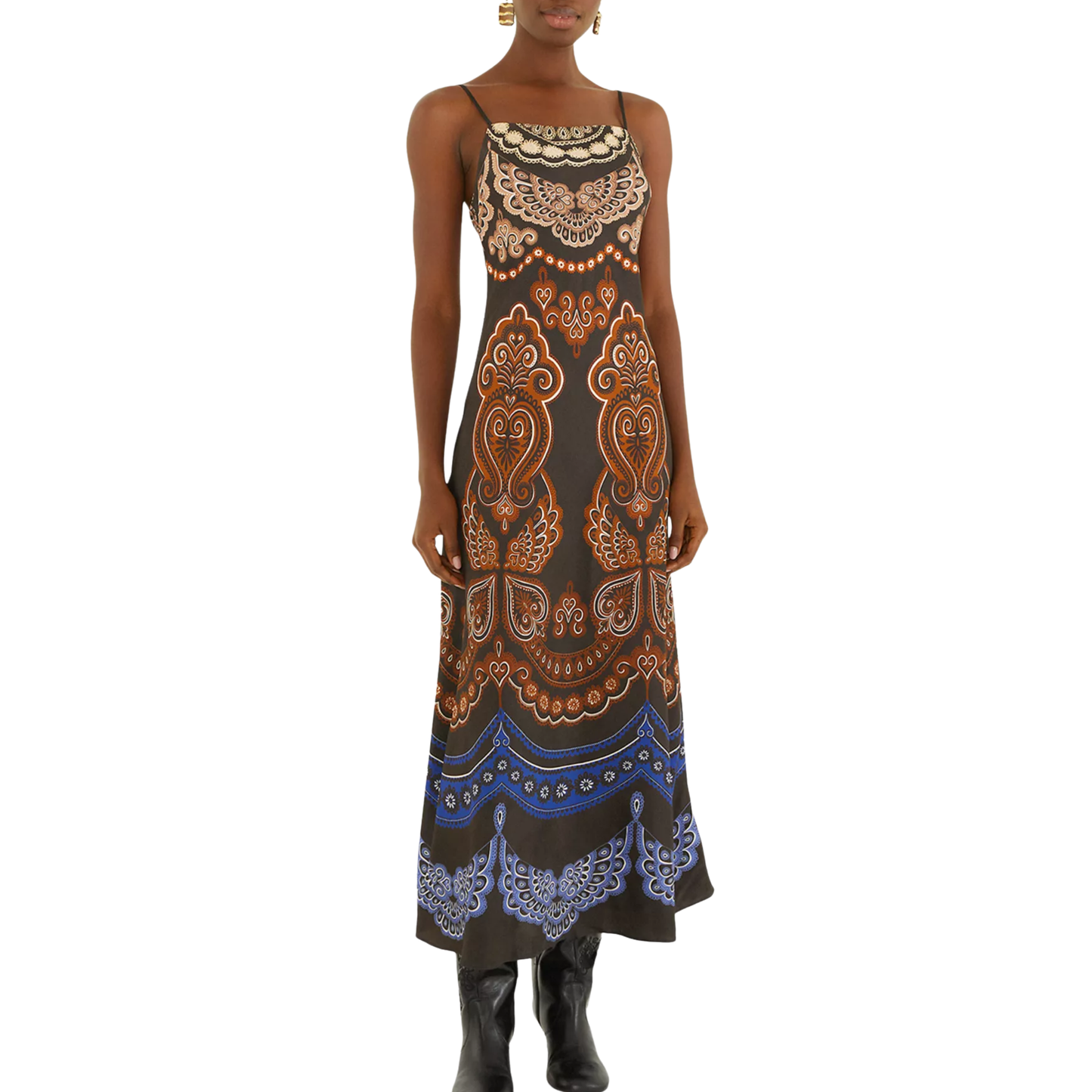 NICOLE SLIP MAXI DRESS BLACK