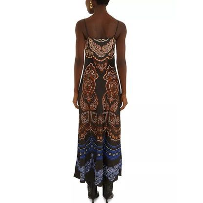 NICOLE SLIP MAXI DRESS BLACK