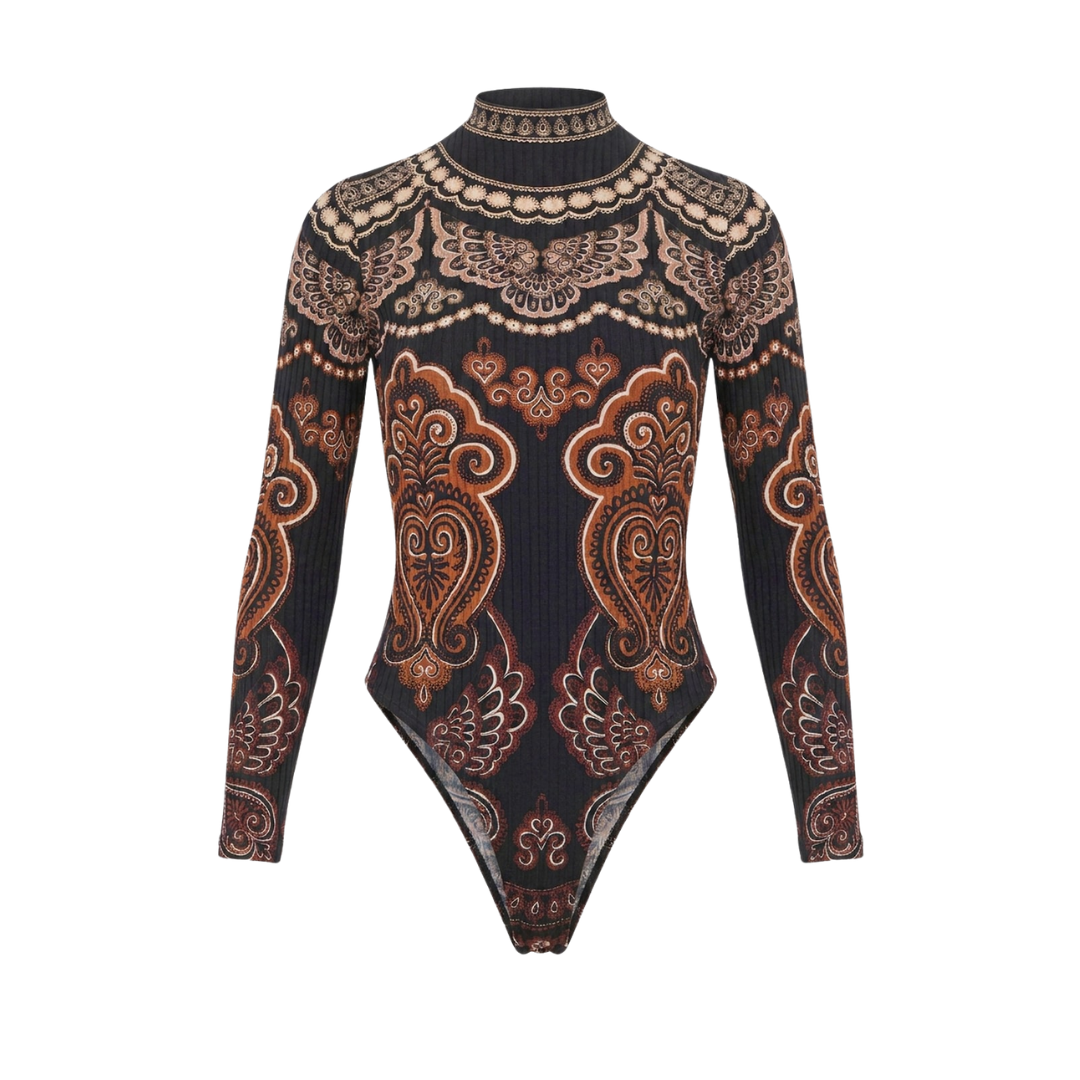 NICOLE JERSEY BODYSUIT BLACK