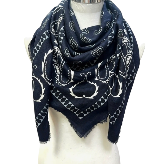 JULIETTE BANDANA SCARF BLUE