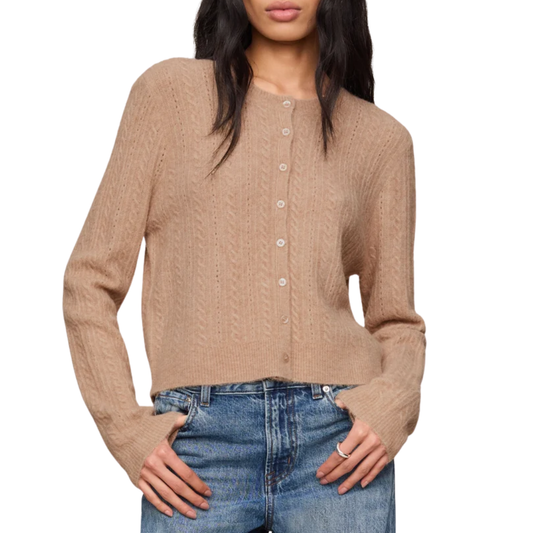 MEDINA POINTELLE CARDIGAN MACAROON