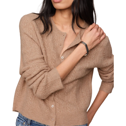 MEDINA POINTELLE CARDIGAN MACAROON
