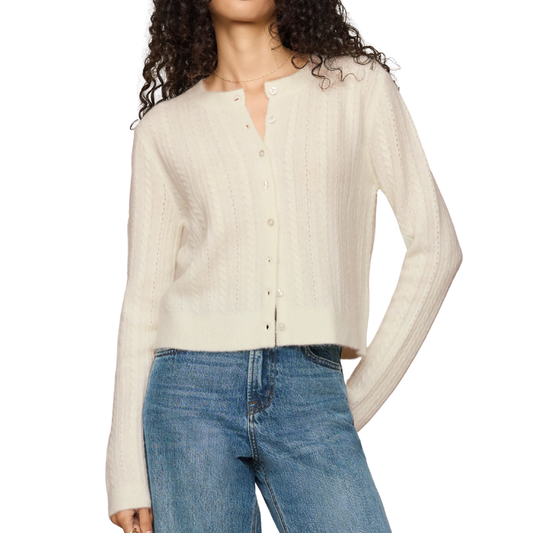 MEDINA POINTELLE CARDIGAN CLOUD