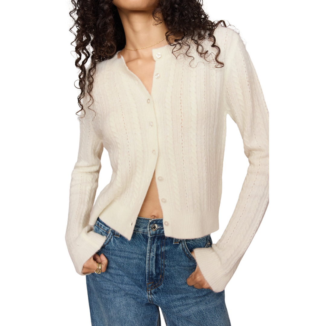 MEDINA POINTELLE CARDIGAN CLOUD