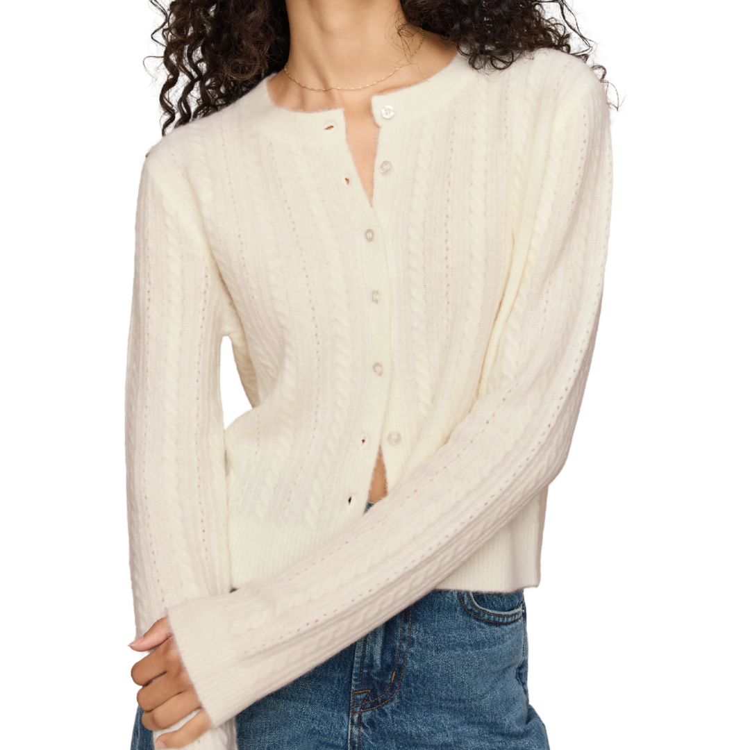 MEDINA POINTELLE CARDIGAN CLOUD