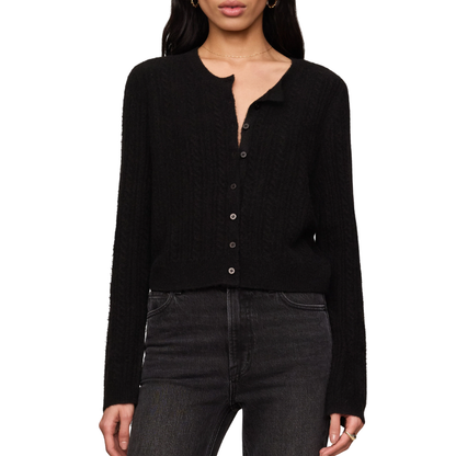 MEDINA POINTELLE CARDIGAN BLACK