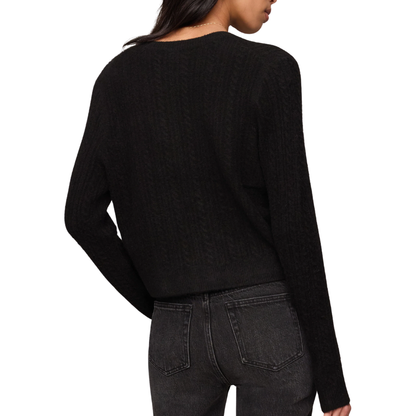 MEDINA POINTELLE CARDIGAN BLACK