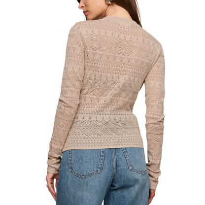 AVERY SWEATER TOP SOFT ECRU