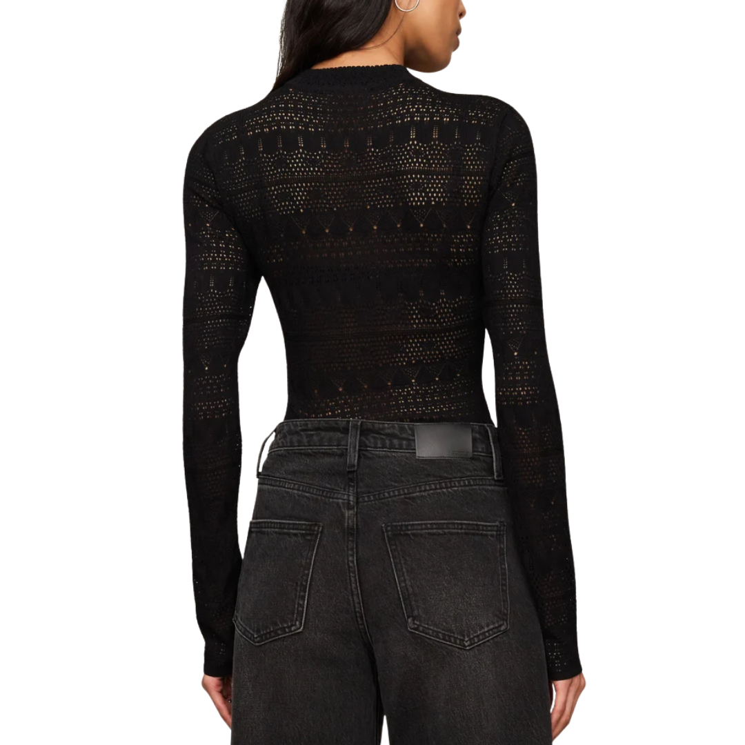 AVERY SWEATER TOP BLACK