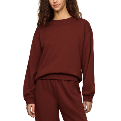 BOYFRIEND SWEATSHIRT VELVET ROUGE