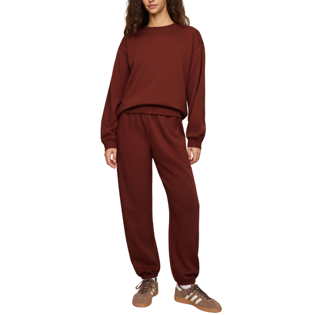 BOYFRIEND SWEATSHIRT VELVET ROUGE